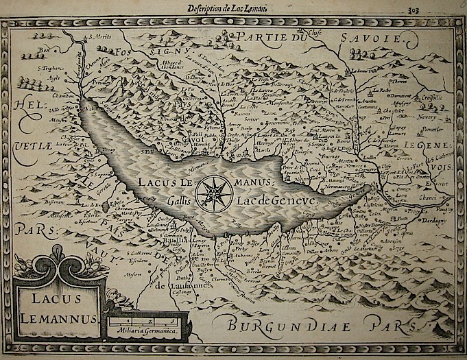 Mercator Gerard - Hondius Jodocus Lacus Lemannus 1630 Amsterdam